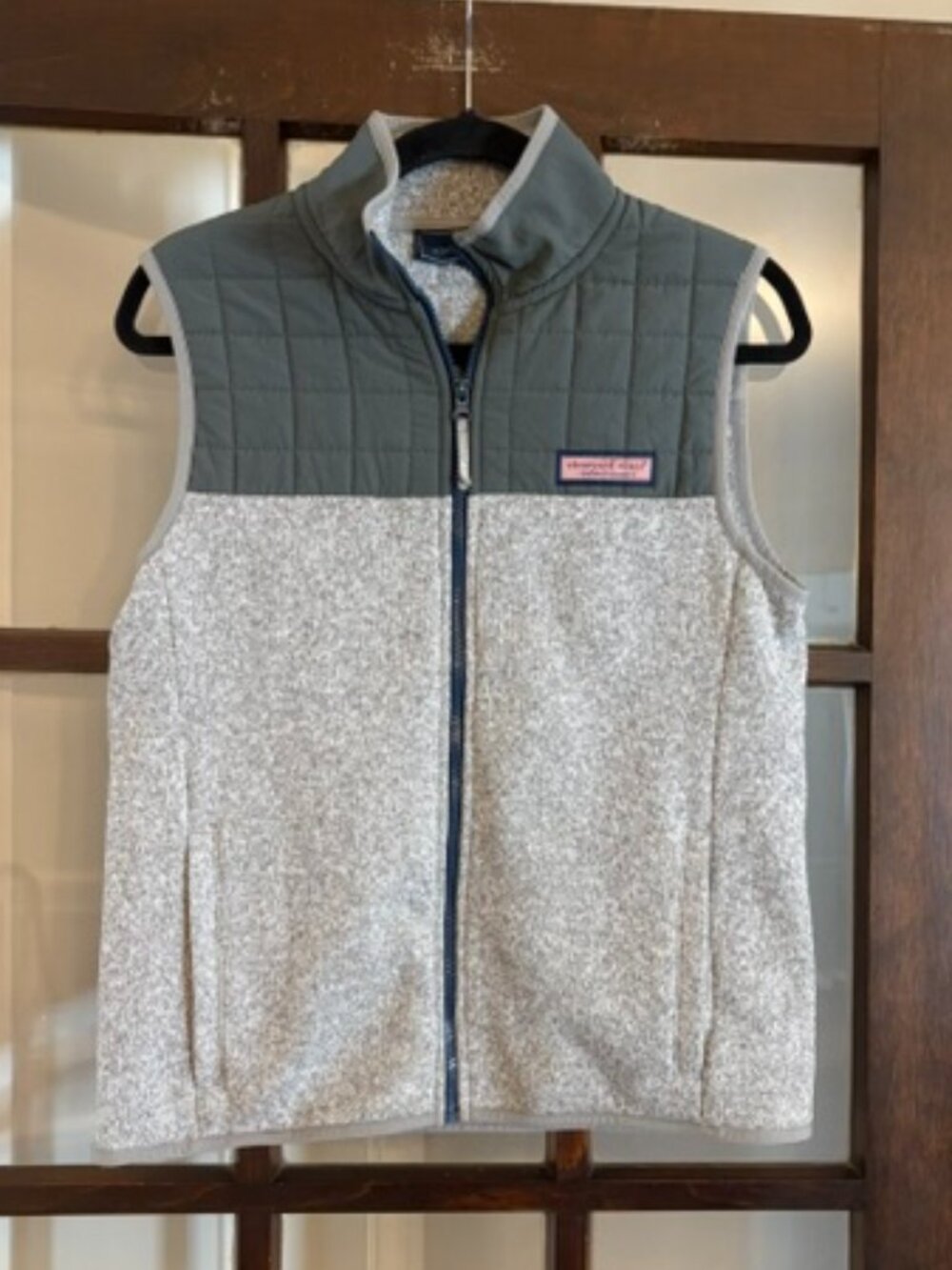 Vineyard Vines Gray Vest, Size Large